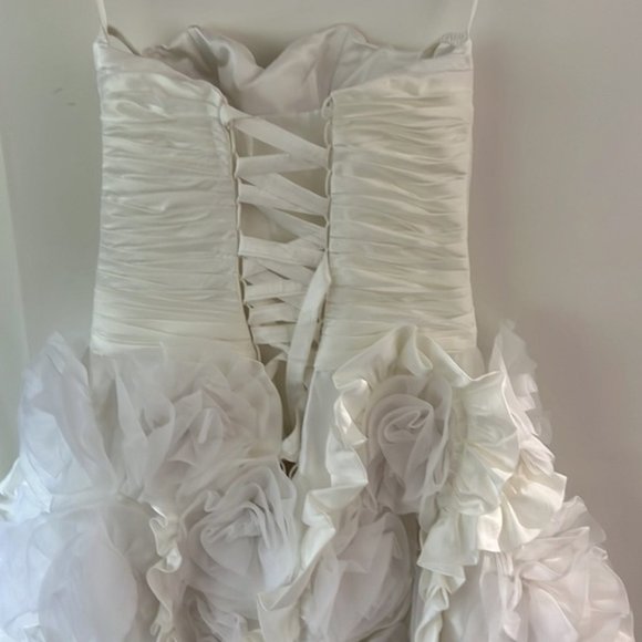 Sweetheart Strapless Wedding/Grad Cocktail Dress - Picture 4 of 7